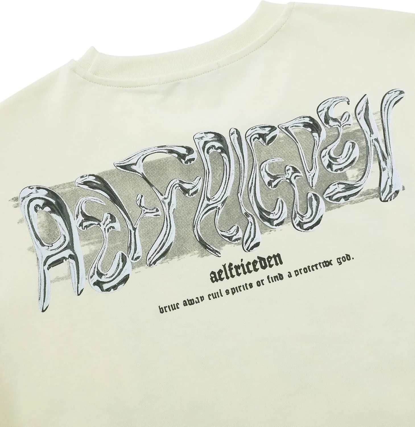 Aelfric Eden Metalic Graphic Tees Men Y2k Oversized T Shirts Women Vintage Tees Unisex Summer Tops