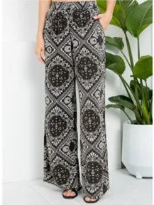 Bandana Print Palazzo Pants - #4264-4269