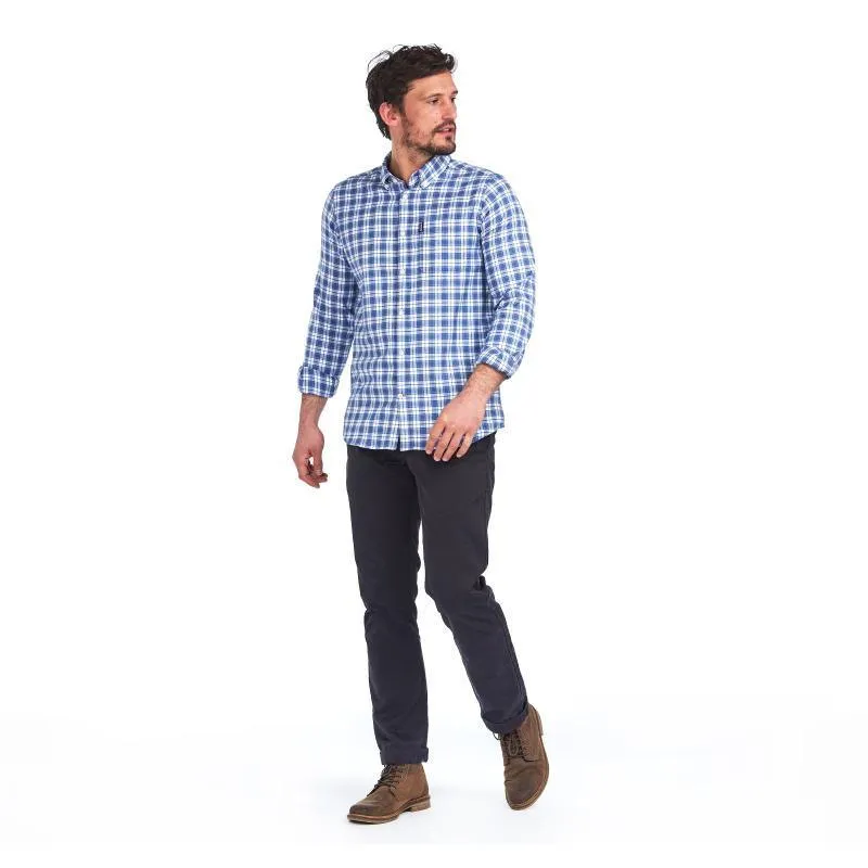 Barbour Highland Check 35 Mens Tailored Shirt - White