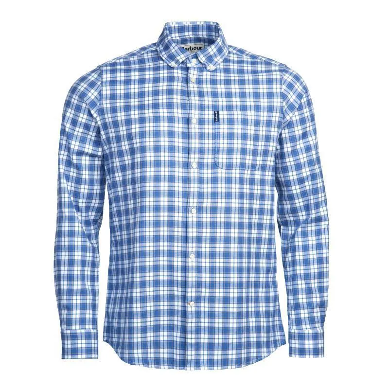 Barbour Highland Check 35 Mens Tailored Shirt - White
