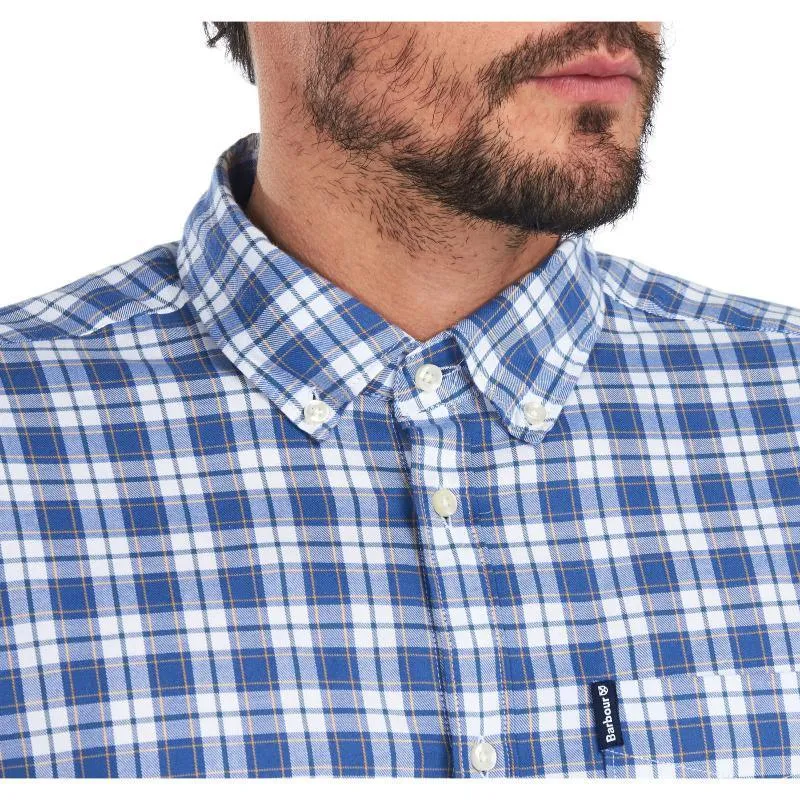 Barbour Highland Check 35 Mens Tailored Shirt - White