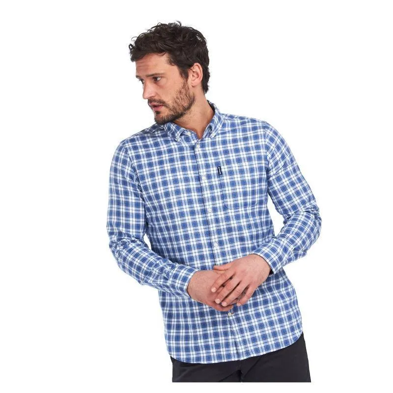 Barbour Highland Check 35 Mens Tailored Shirt - White