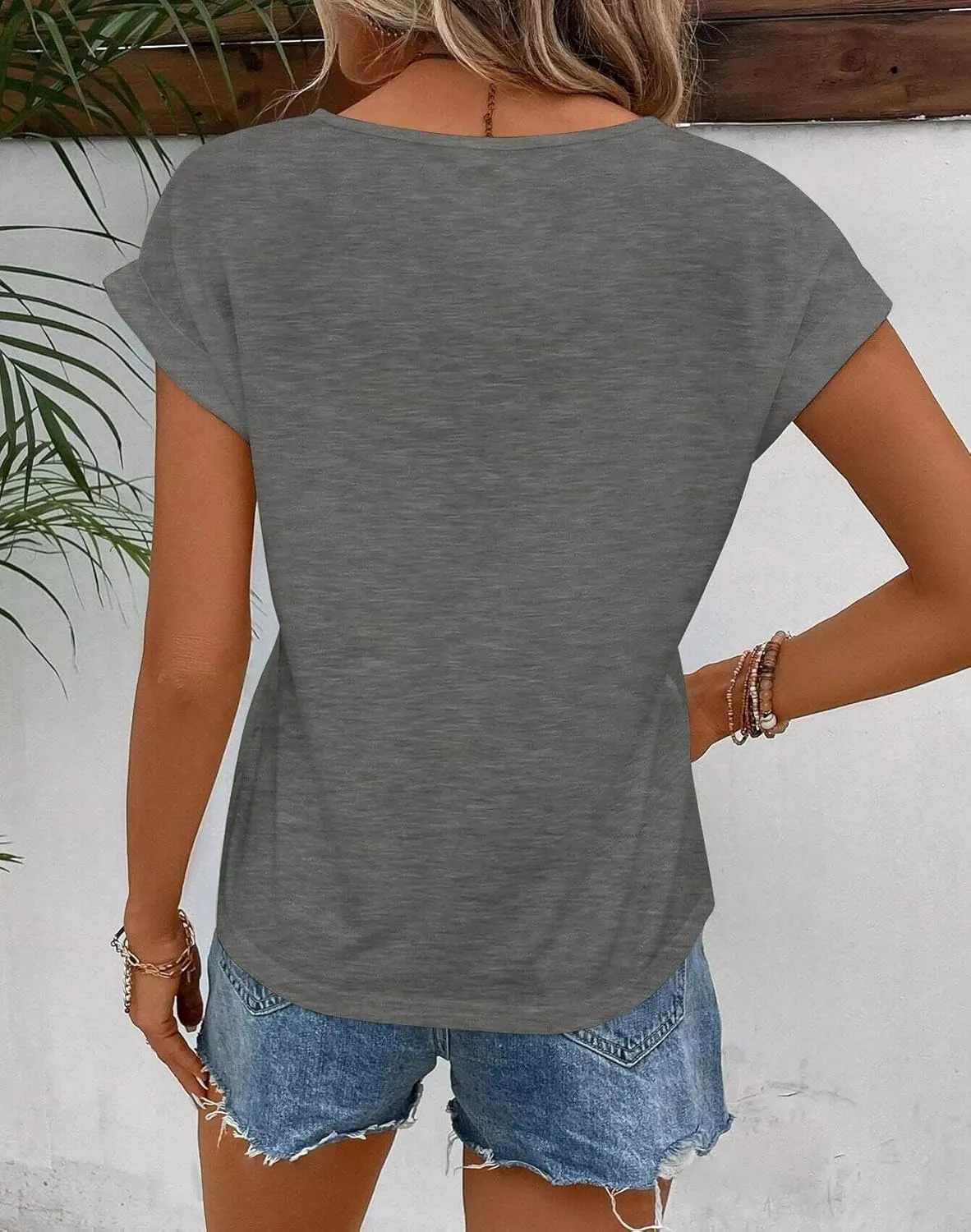 Bliwov Womens Tops Lace Cap Sleeve T Shirts Casual Trendy Cute Summer Spring Outfits Plus Size Beach Vacation Fashion Clothes