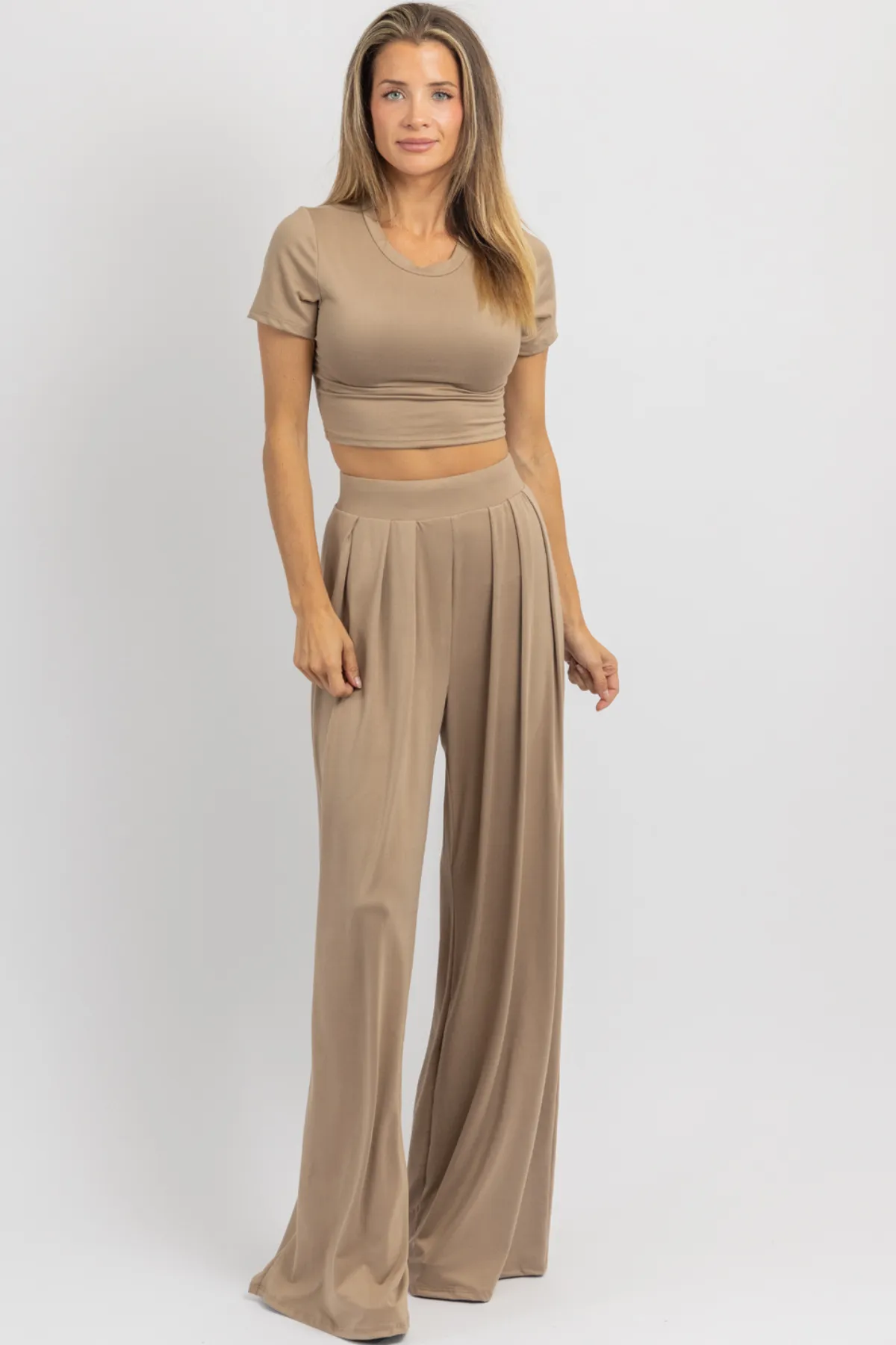BUTTER SOFT TOAST PALAZZO PANT SET *BACK IN STOCK*