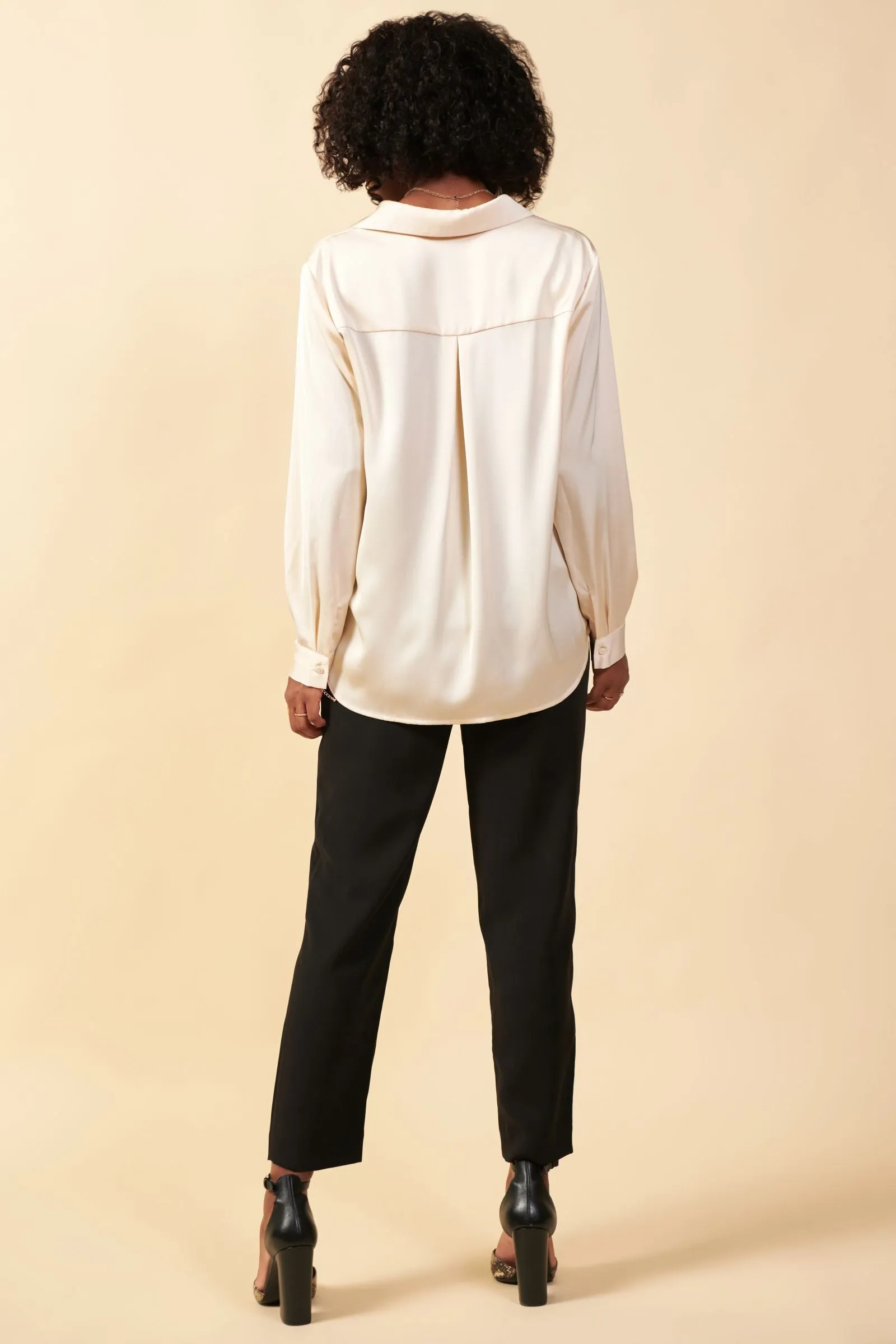 Button-down blouse