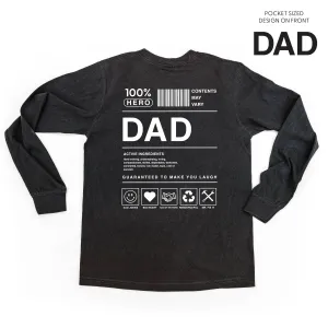 Dad Ingredients - LONG SLEEVE COMFORT COLORS TEE