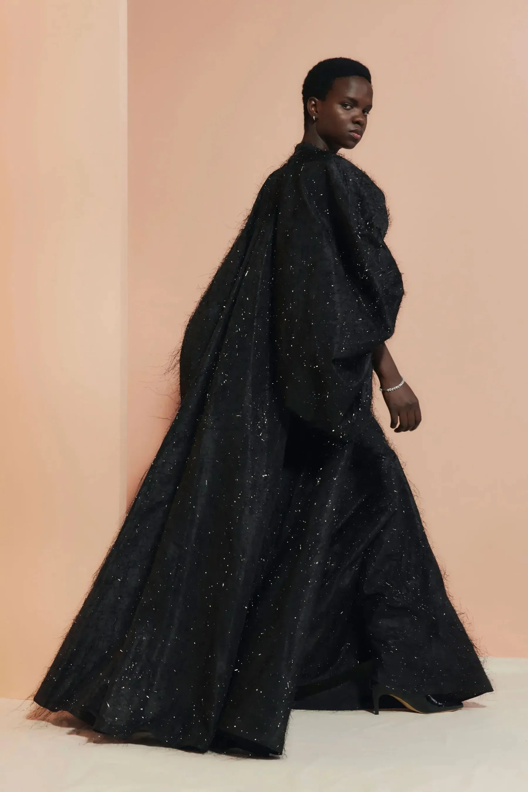 Encompass Taffeta Gown - Black Sparkle