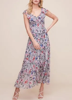 Flutter Double V Midi Dress