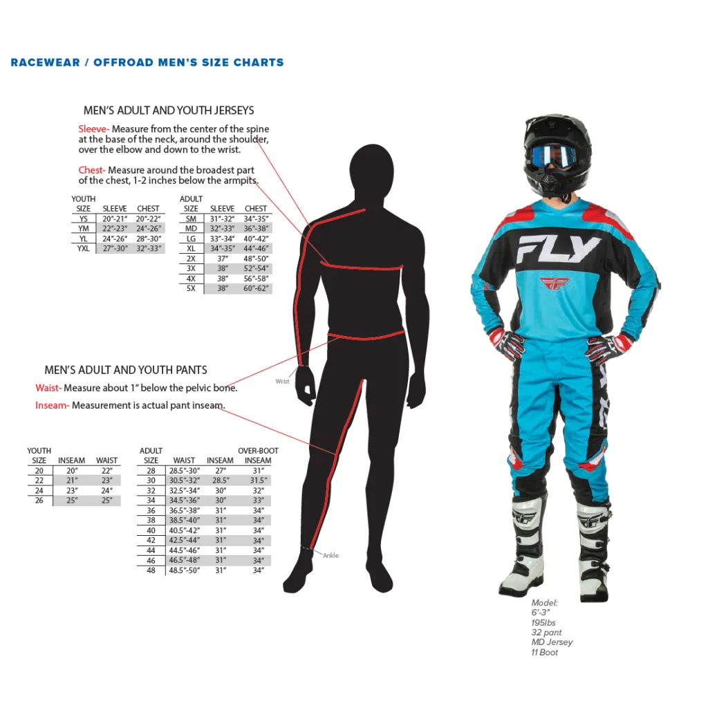Fly Racing 2025 Kinetic Sym Racewear O/B Jersey/Pant Kit