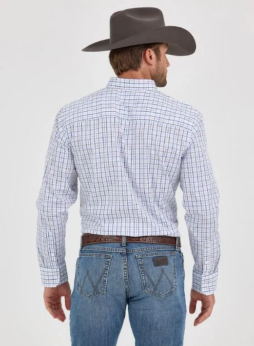 Men's Wrangler Cojo White Multi Plaid Shirt