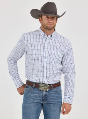 Men's Wrangler Cojo White Multi Plaid Shirt