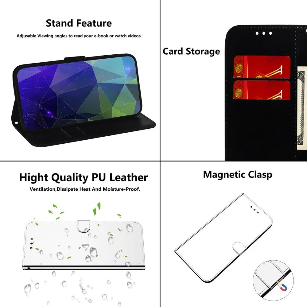 Mirror Motorola Moto E30 / E40 / E20 flip case - Silver