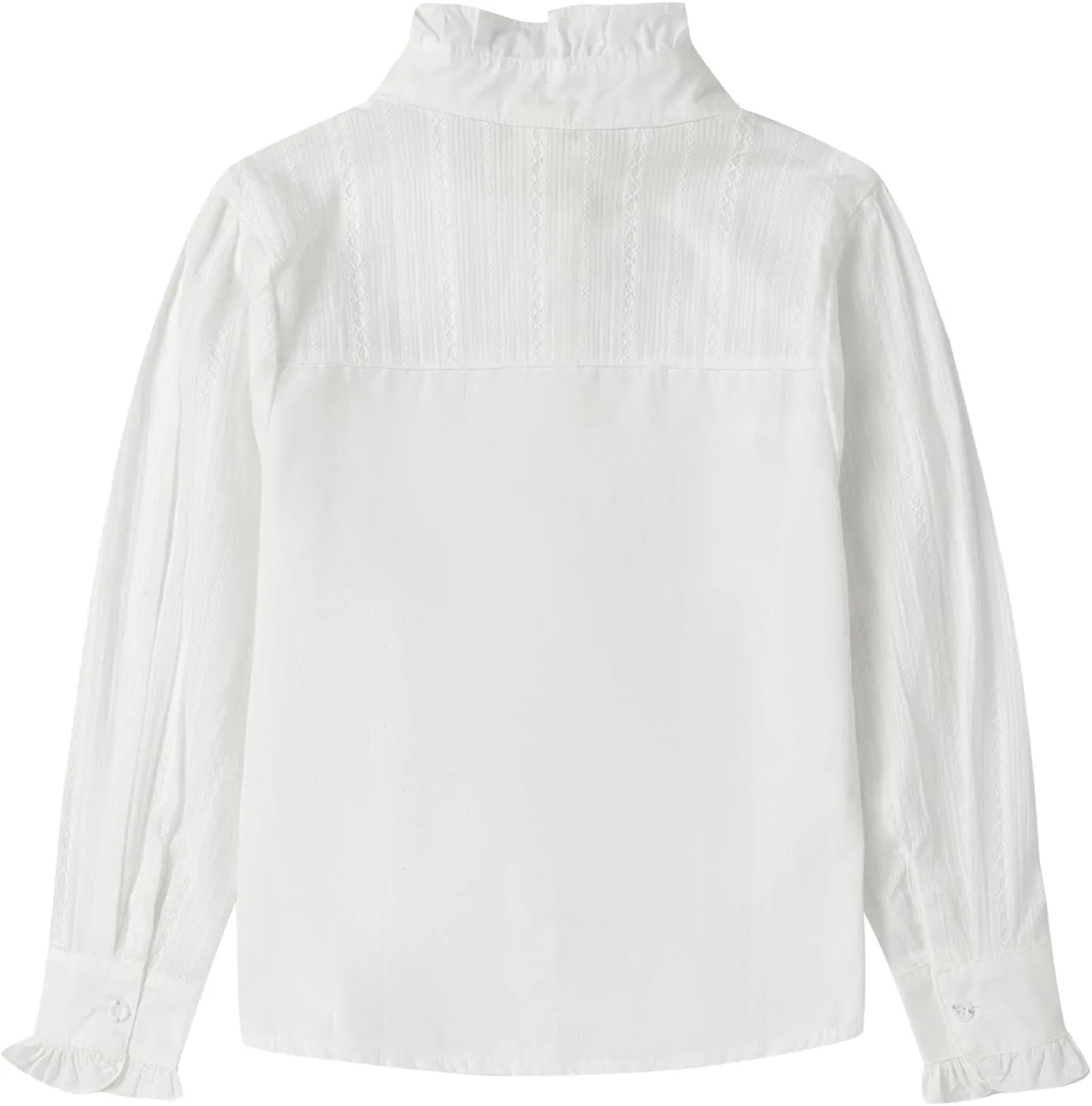 Mud Kingdom Girls Blouse Shirts Spring Fall Long Sleeve Button-Down Top Ruffle Collar