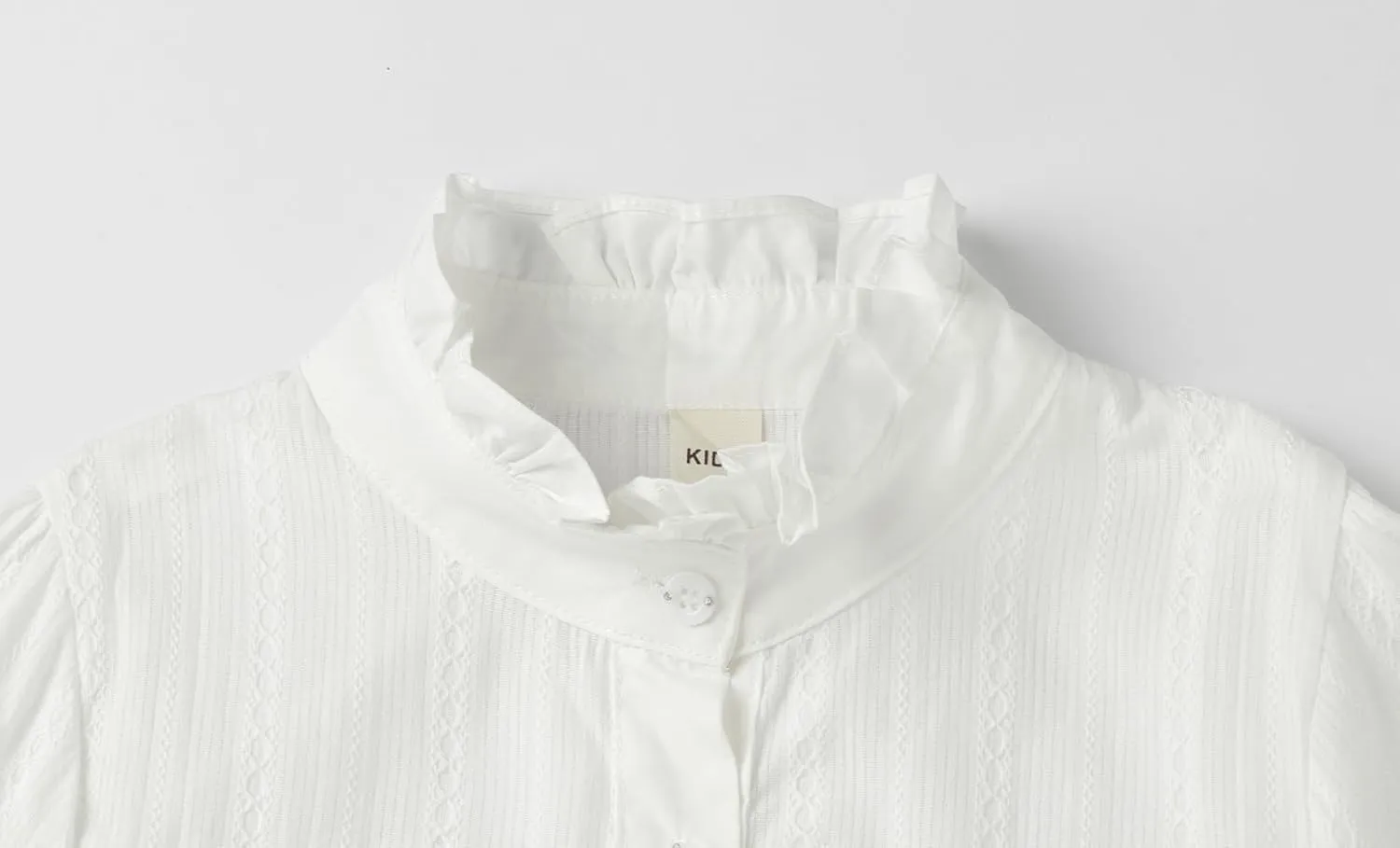 Mud Kingdom Girls Blouse Shirts Spring Fall Long Sleeve Button-Down Top Ruffle Collar