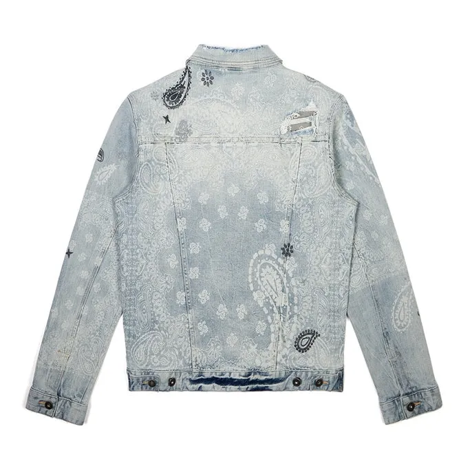 Paisley Jean Jacket - Sherman Blue