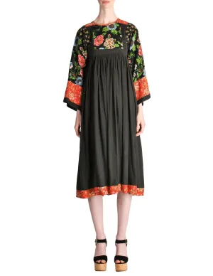 Pret-A-Porter Vintage Floral & Paisley Patchwork Dress
