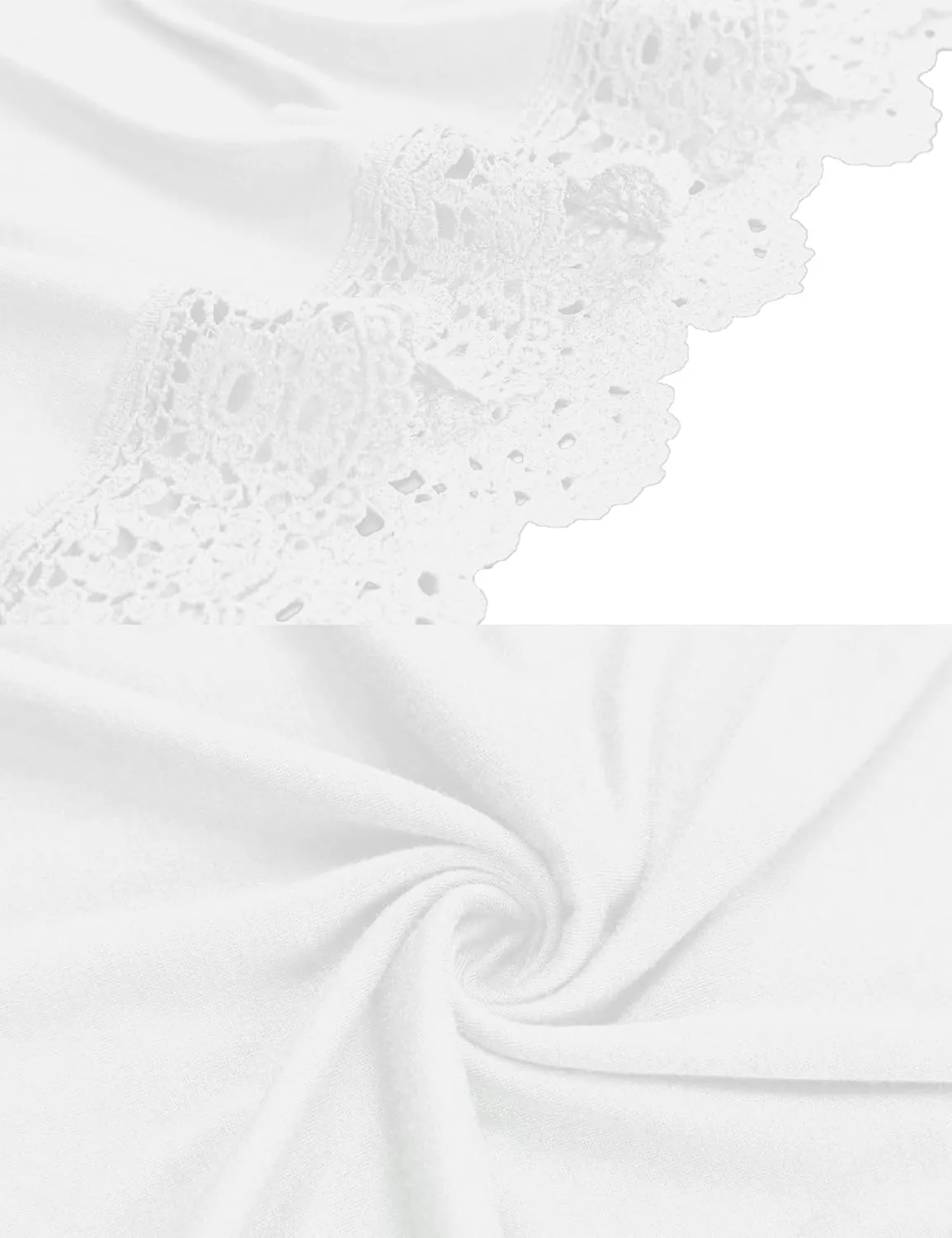 Womens Tops Short Sleeve Lace Trim O-Neck A-Line Tunic Blouse Shirts